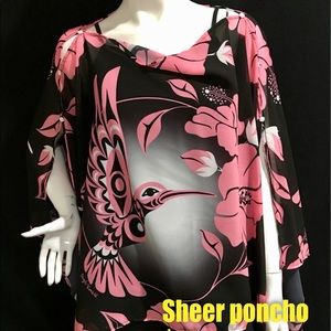 Sheet poncho Salish design